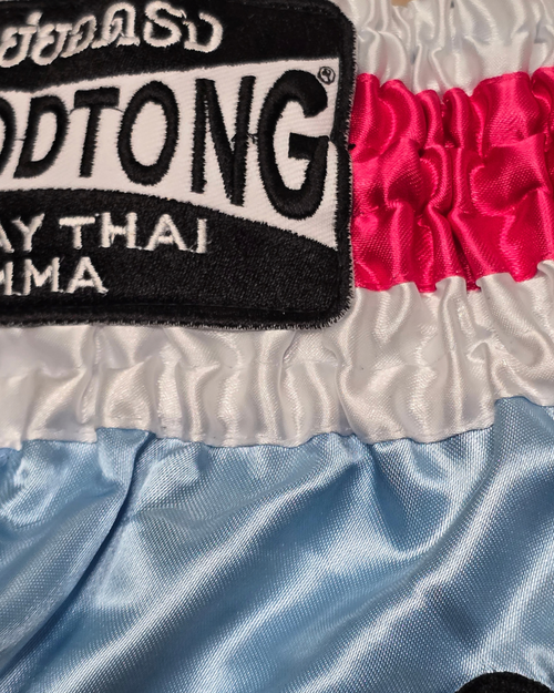 Classic Sityodtong Thai Shorts - Blue/Pink Muay Thai Boxing Shorts